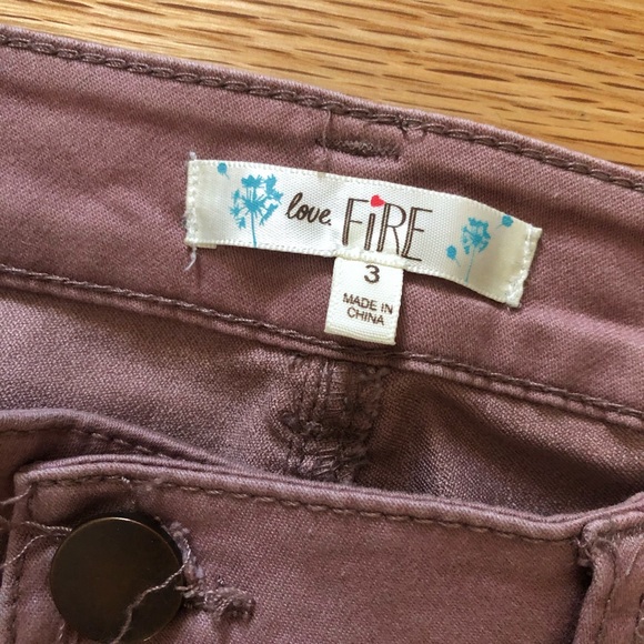 Love Fire Skinny Dusty Pink pants - Picture 3 of 6